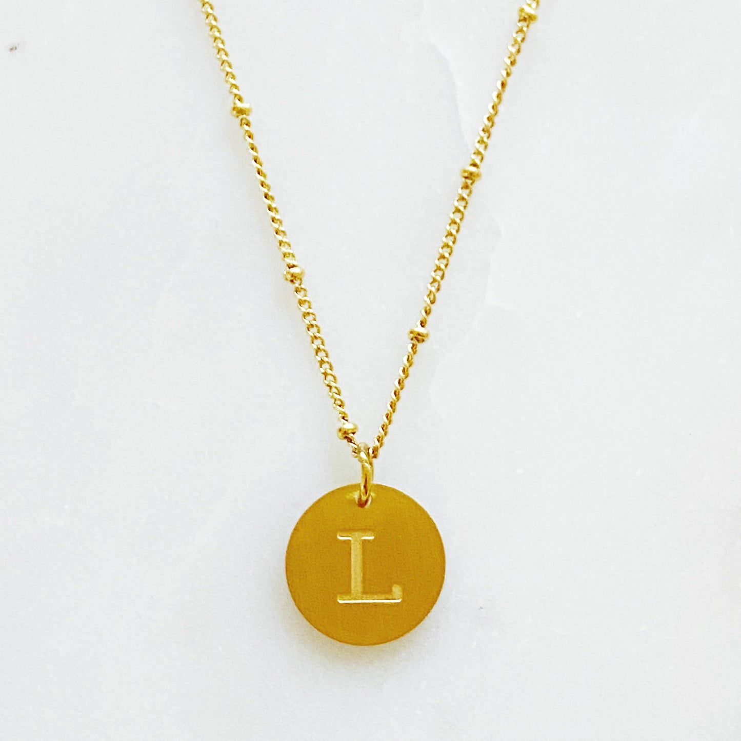 Singular Charm Initial Necklace - L