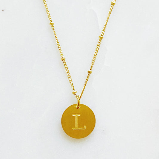 Singular Charm Initial Necklace - L