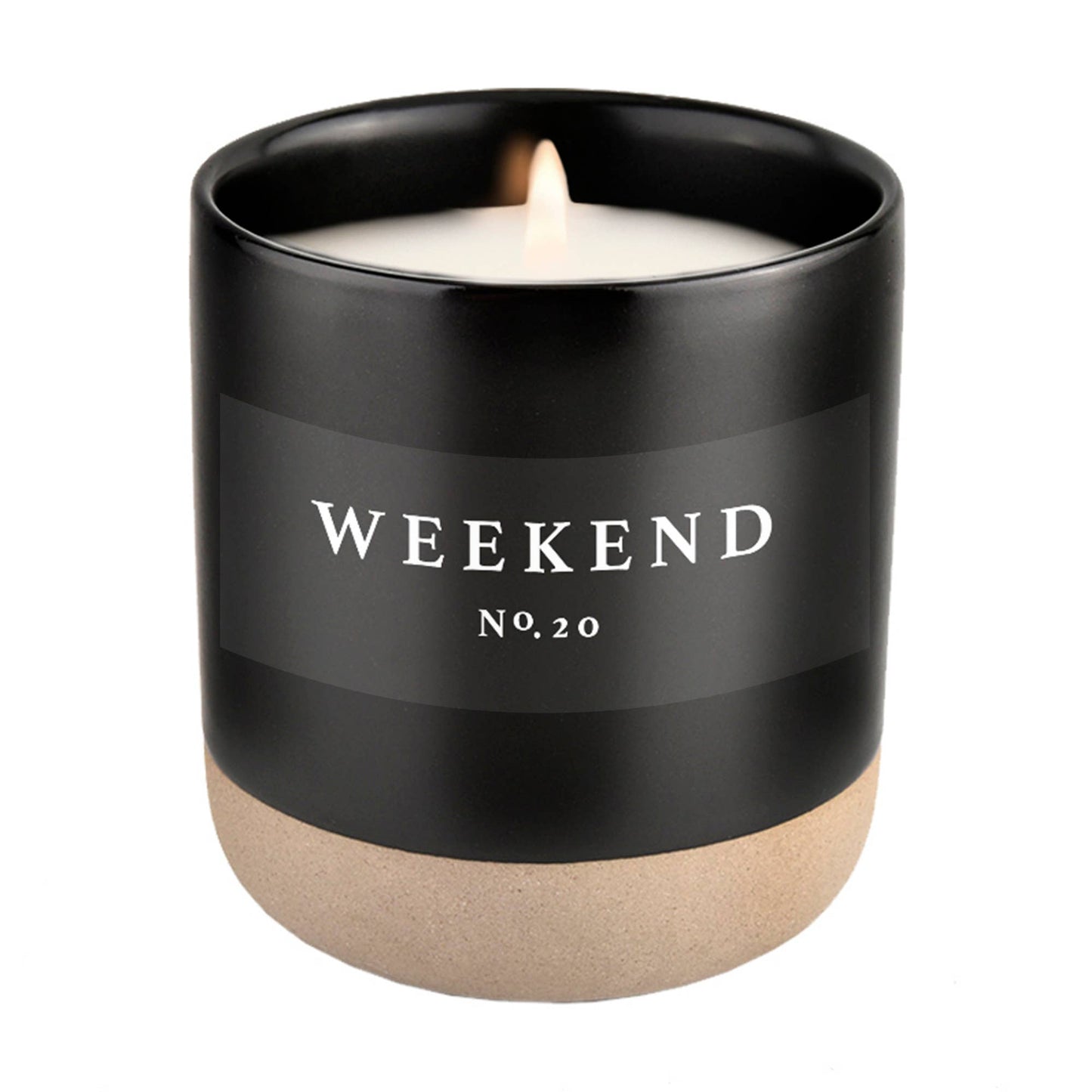 Weekend Soy Candle - Black Stoneware Jar