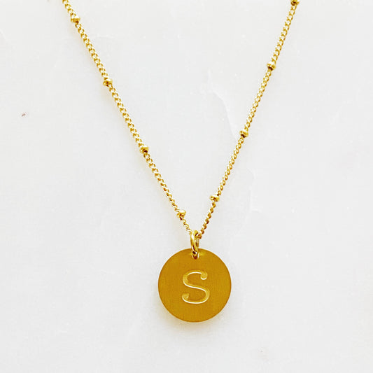 Singular Charm Initial Necklace - S