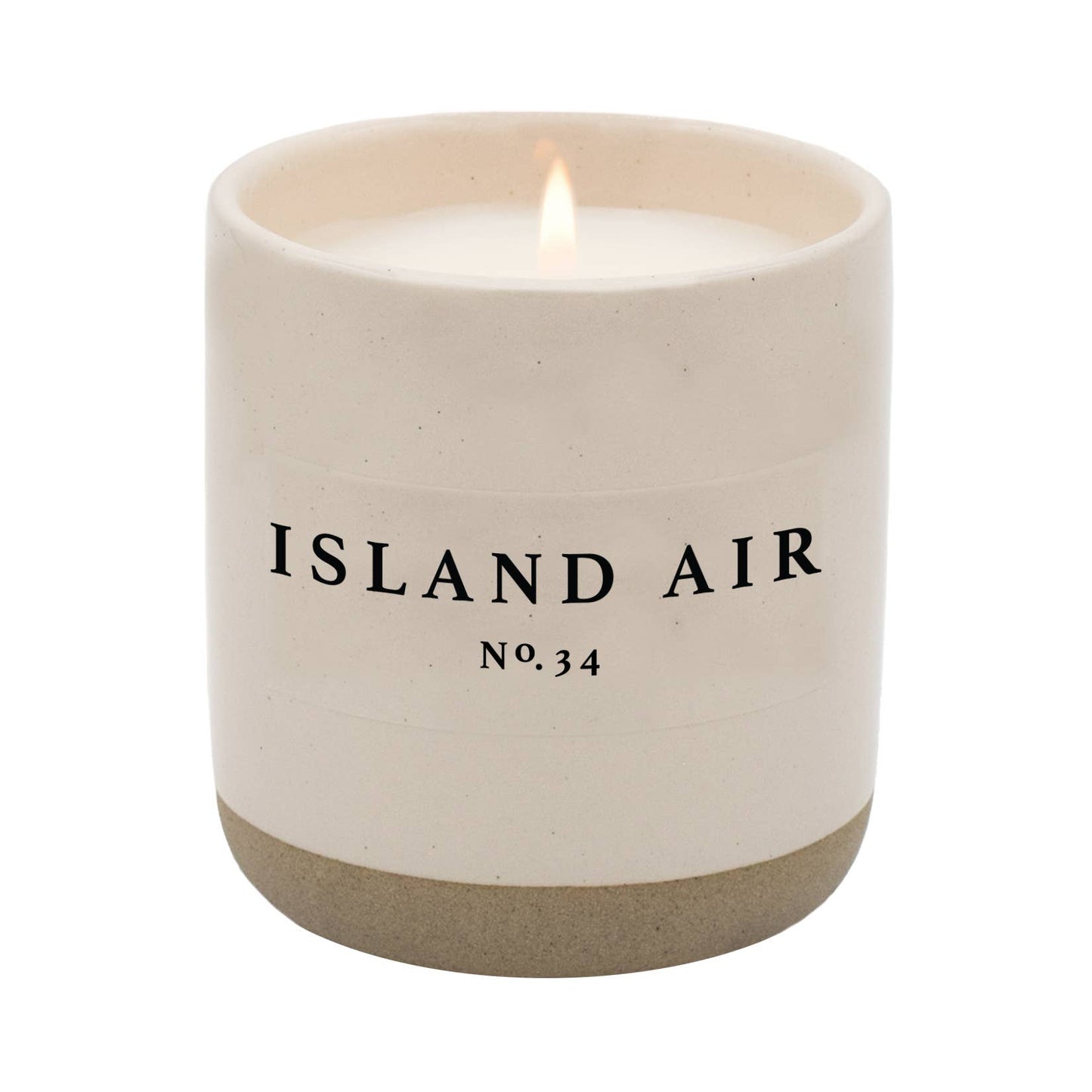 Island Air Soy Candle - Cream Stoneware Jar