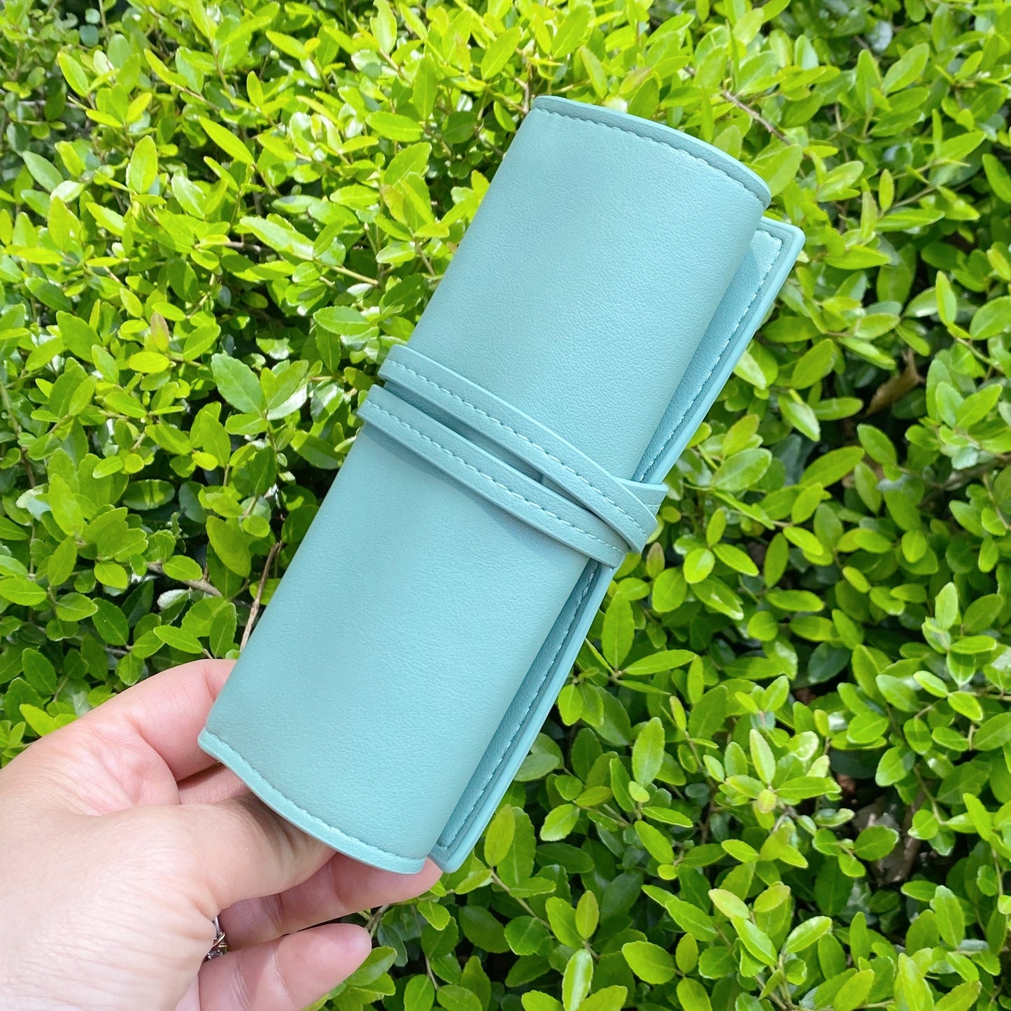 Travel Jewelry Roll - Teal