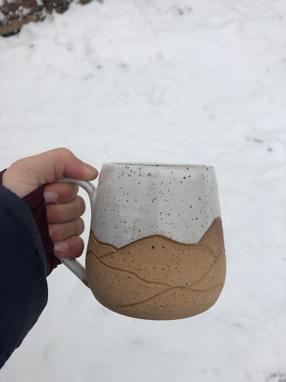 Speckled White Mountain Mug