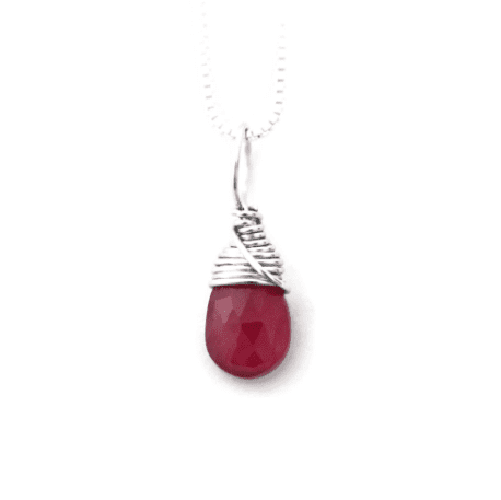 GENUINE BIRTHSTONE NECKLACES IN SILVER - JEN LESEA DESIGNS