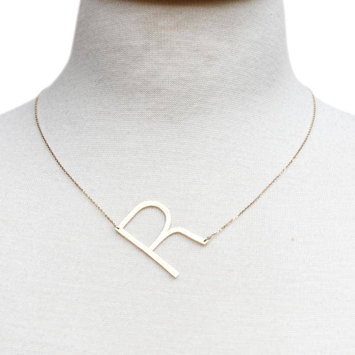 Monogram Collection Initial Necklace - R