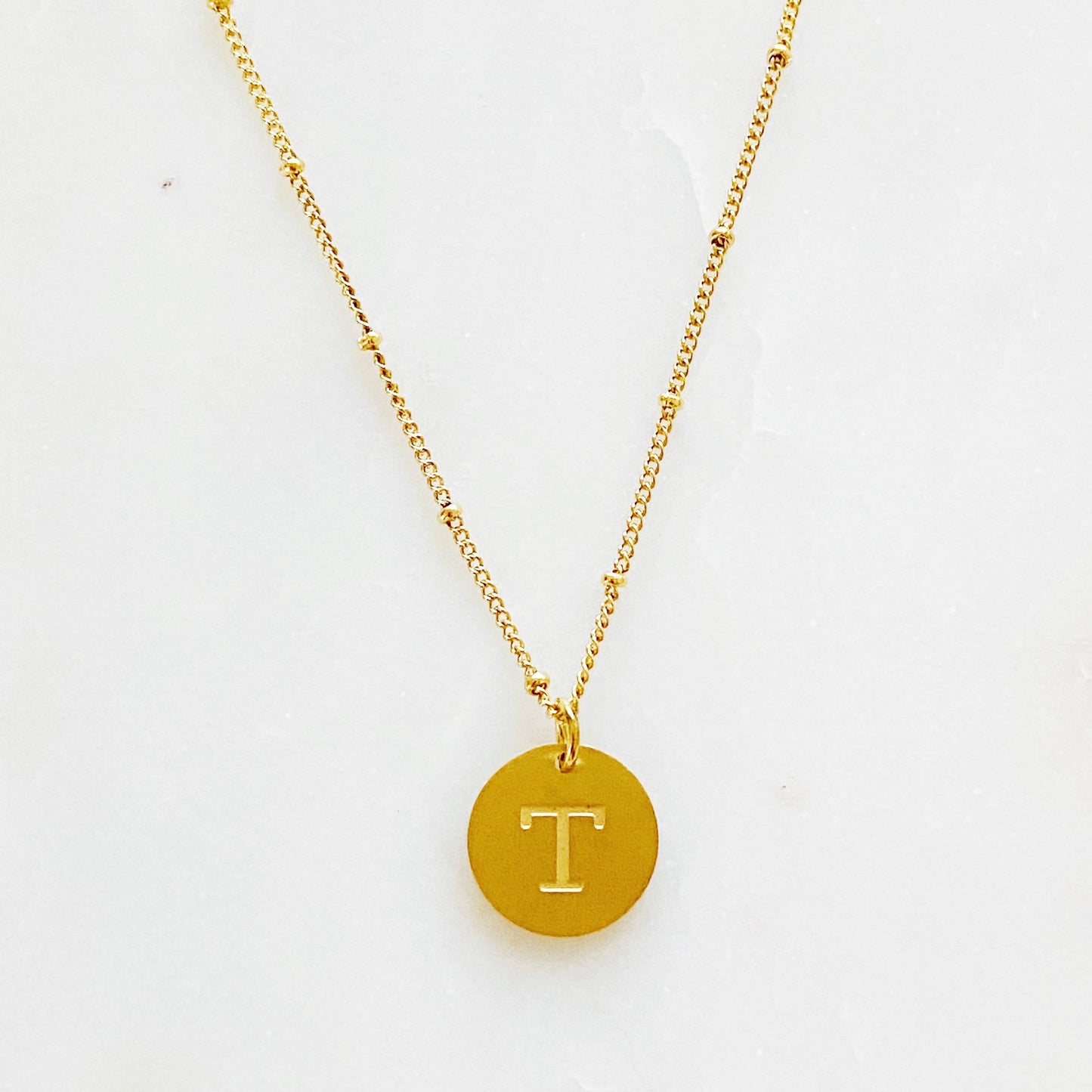 Singular Charm Initial Necklace - P