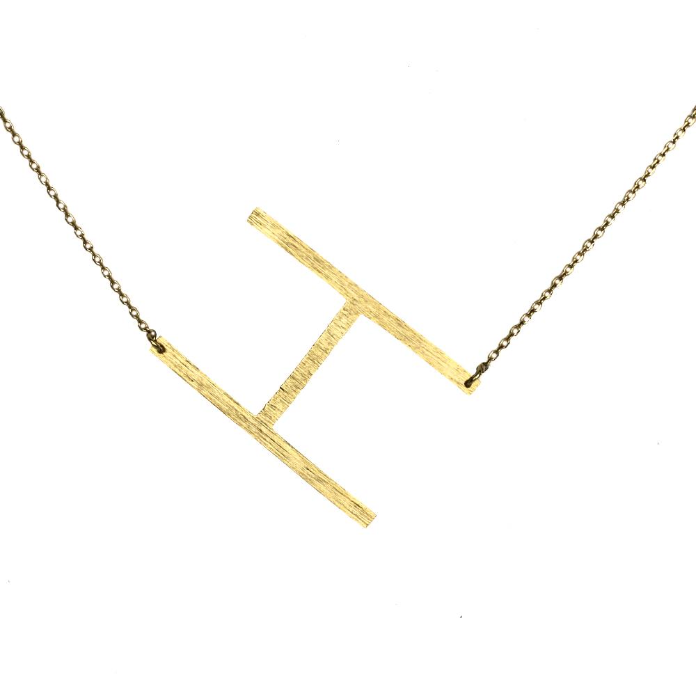 Monogram Collection Initial Necklace - H